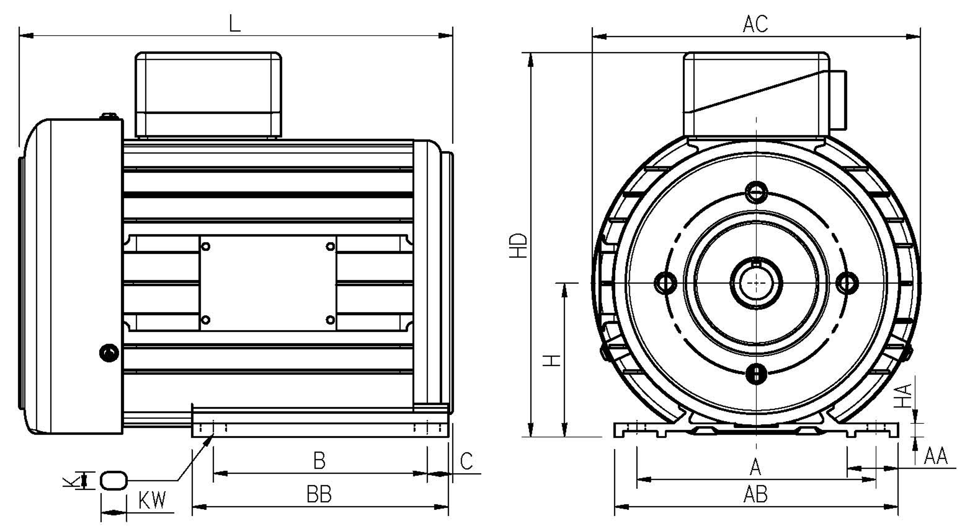 CML SFC+IE3 Alüminyum Kasa Motor Ölçümü