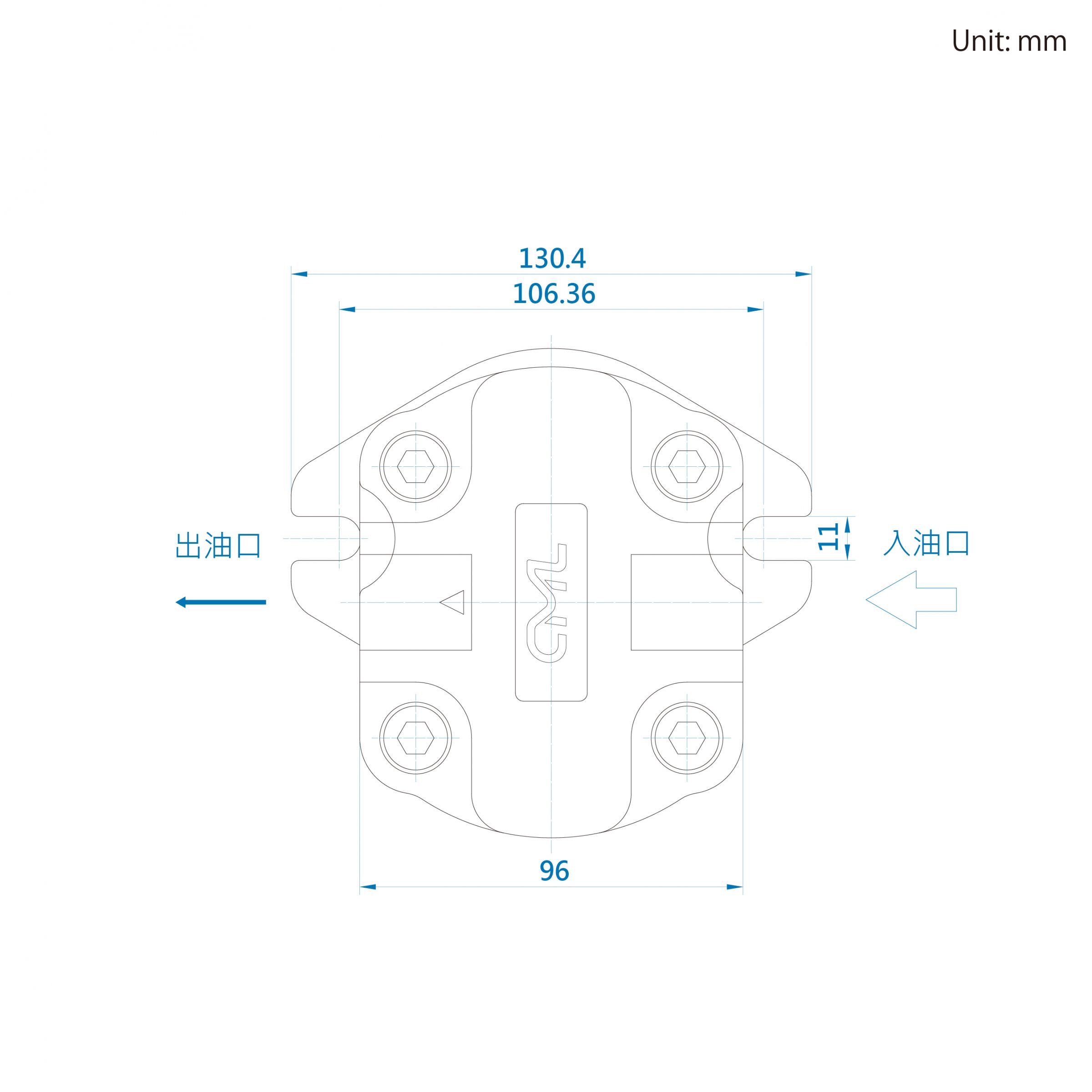 CML C Series Low Pulsation External Gear Pump EGC Measurement, Dimension, Diagram
