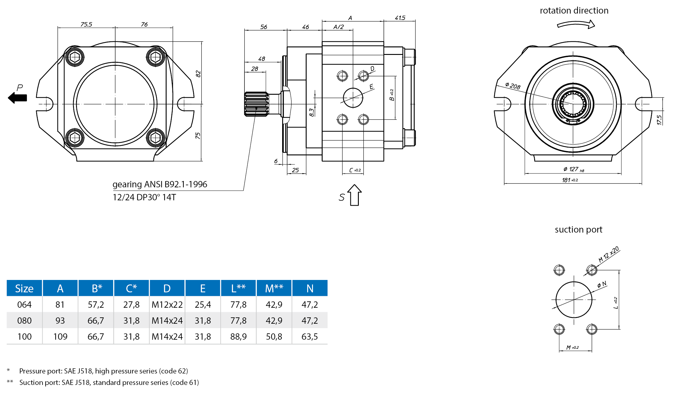 EckerleEckerle内歯ポンプEIPC3-RK20-1X+EIPC2-RP30-1X 尺寸図