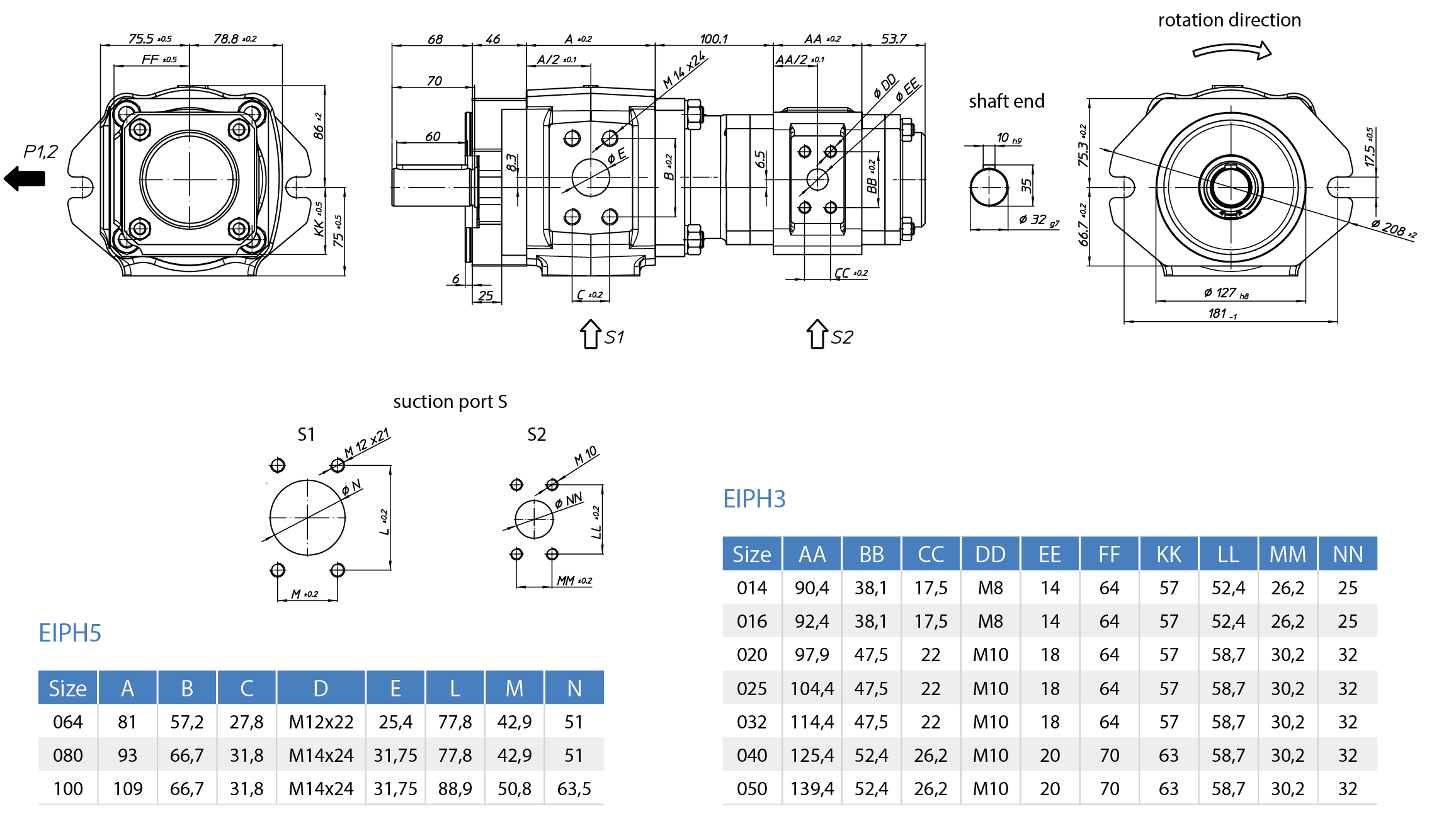 EckerleEckerle Internal Gear Pump    EIPH5-SK23-1X+EIPG-RP33-1X尺寸圖