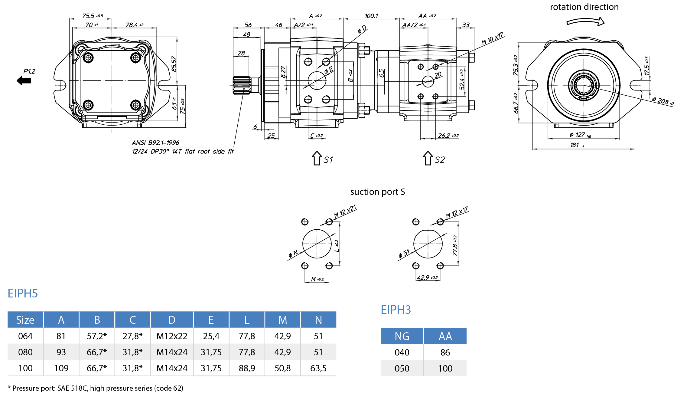 EckerleEckerle Internal Gear Pump    EIPH5-SK23-1X+EIPG-RP33-1X尺寸圖
