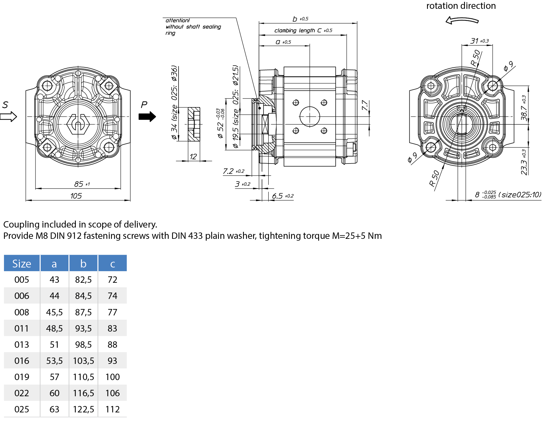 EckerleEckerle Internal Gear Pump  : EIPS-LD34-1X尺寸圖