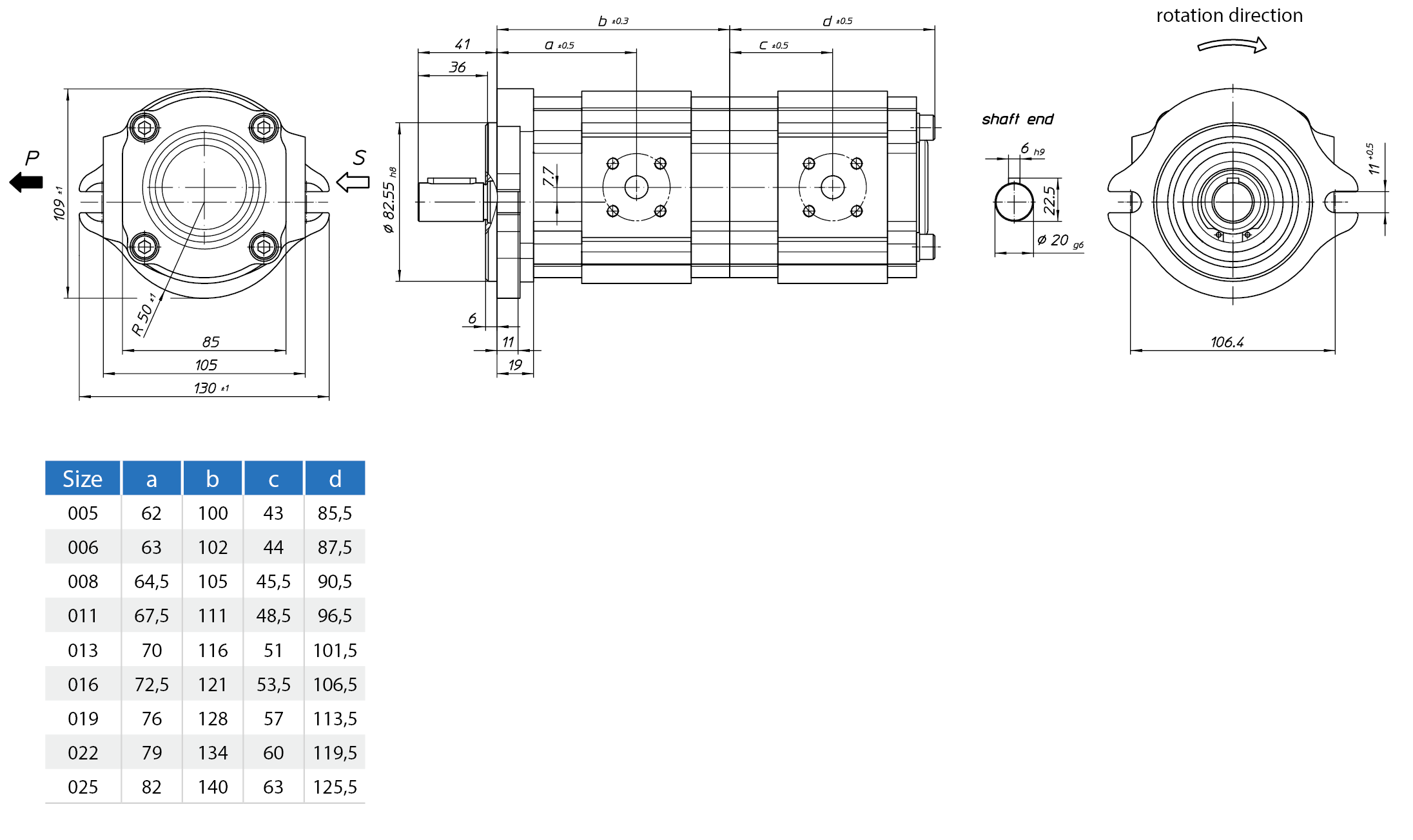 EckerleEckerle Internal Gear Pump  : EIPS2-RK04-1X S111+ EIPS2-RK34-1X S111尺寸圖