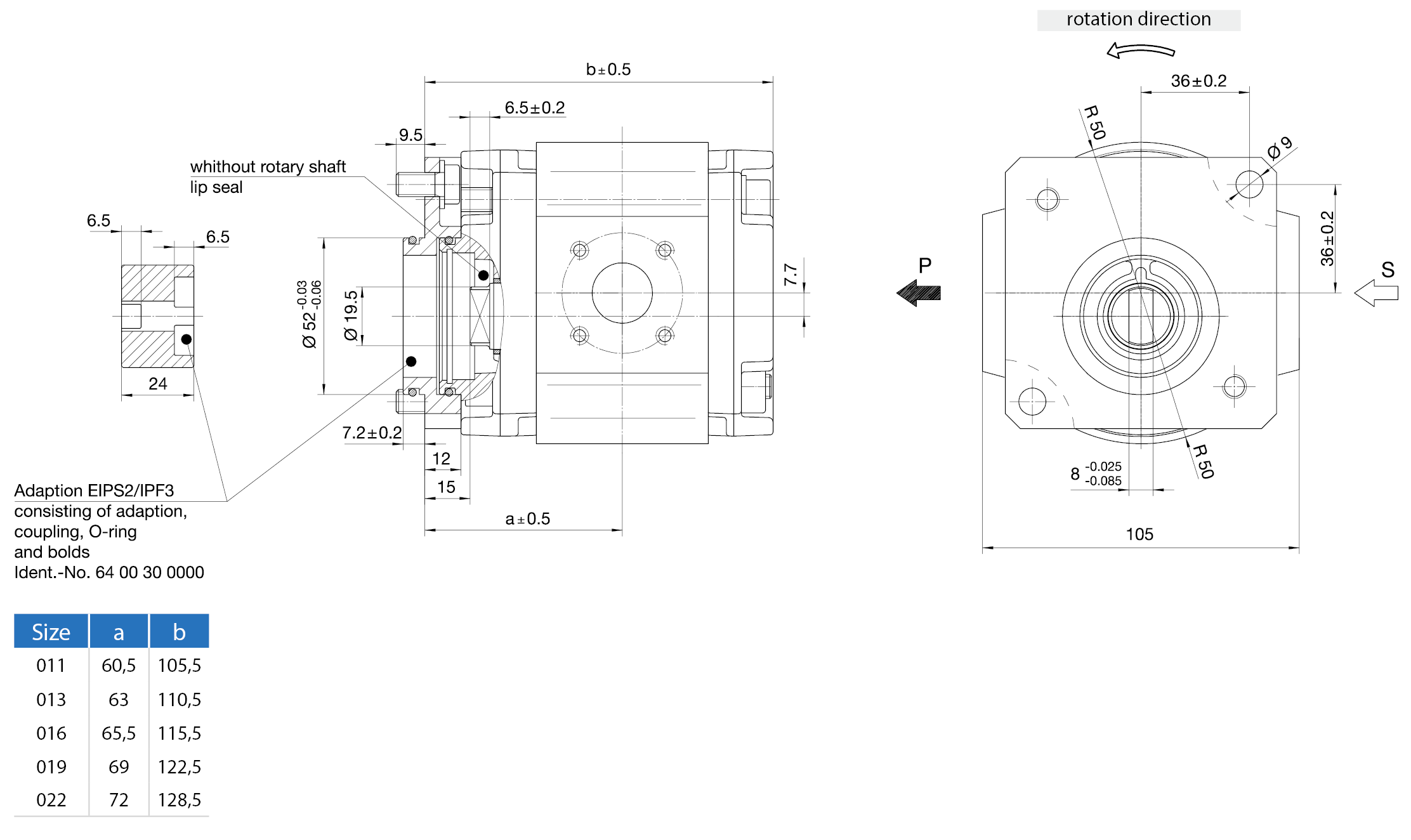 EckerleEckerle Internal Gear Pump  : EIPS2-LD34-1X S112尺寸圖