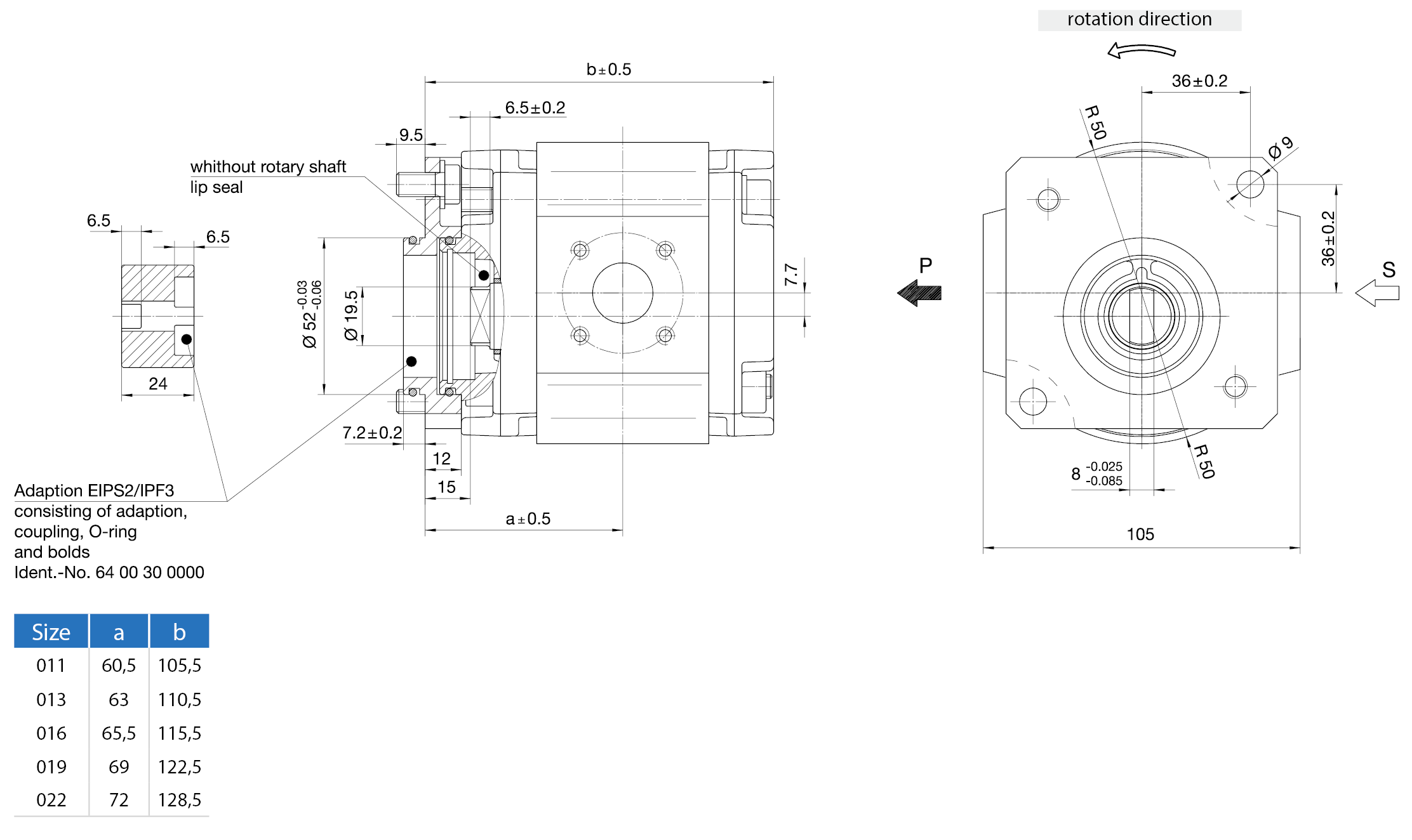 EckerleEckerle 内歯ポンプ：EIPS2-LD34-1X S112尺寸図