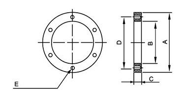 FSR Series flange for tank-outside magnetic flange Filter dimension