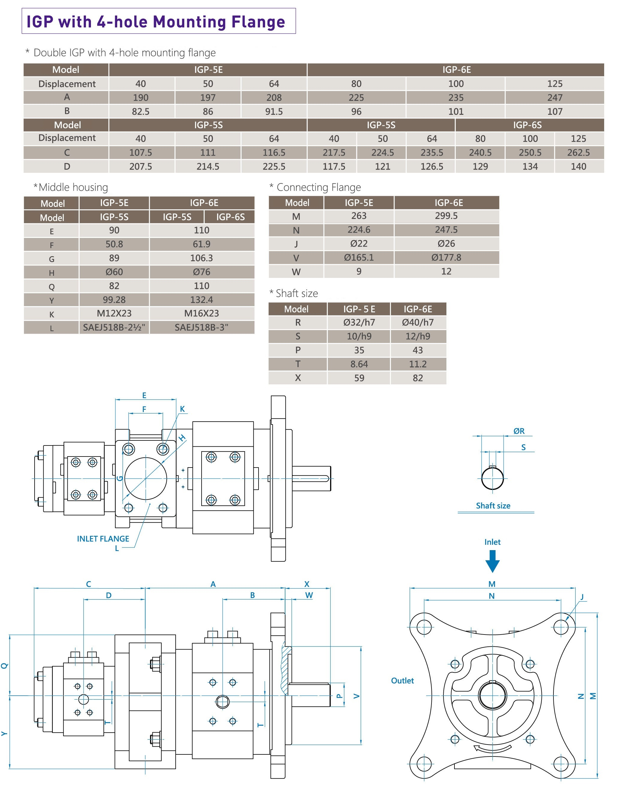 CML Double Servo type Internal Gear Pump IGP  Measurement