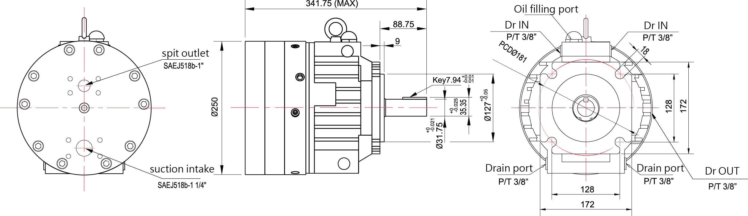 CML MPD Kompakt Yüksek Basınçlı beş diyafram pompası 5M, 5M2