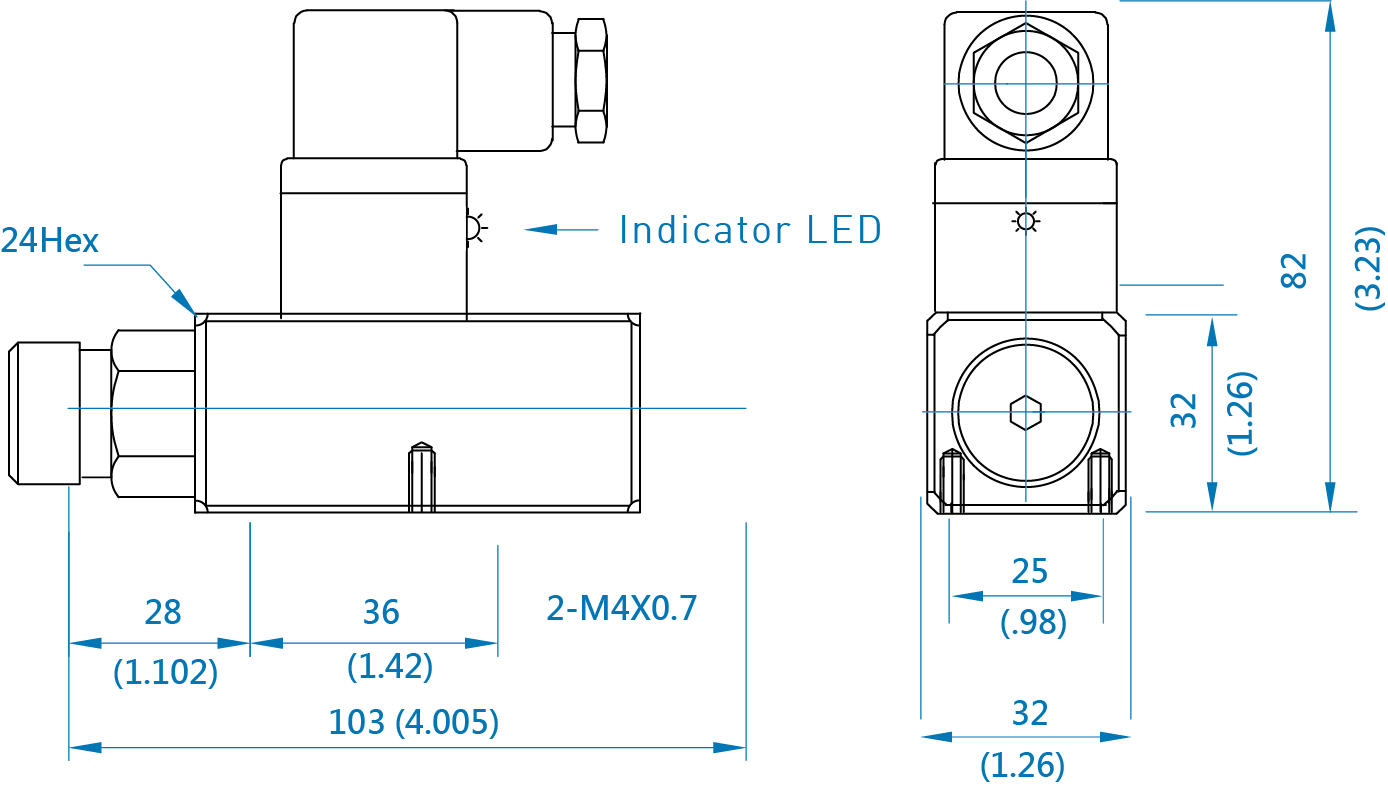 CML สวิตช์ดันแรงดันแบบตรานิสต์ 24VDC ตรงกับแรงดันปกติ การวัด