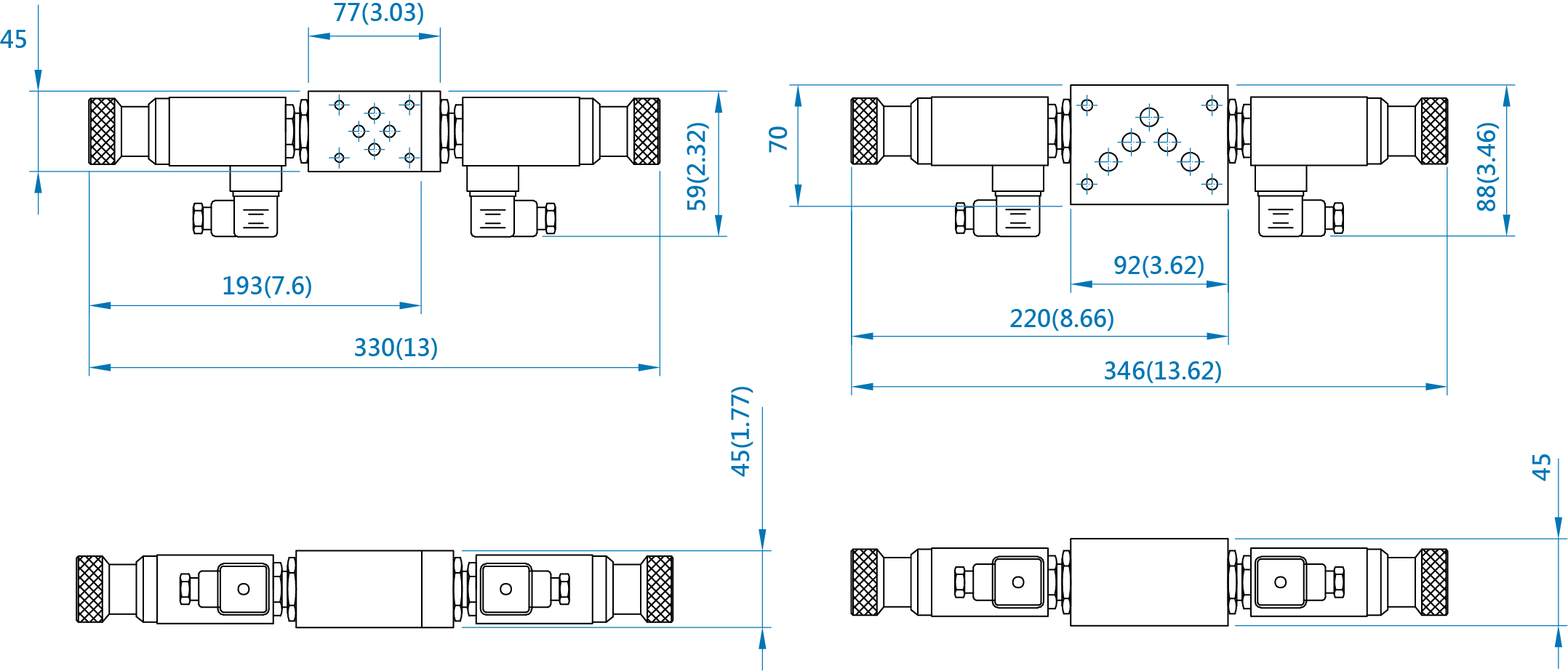 CML Interruptor de Pressão de Leitura Direta Tipo Modular PSM, Medição