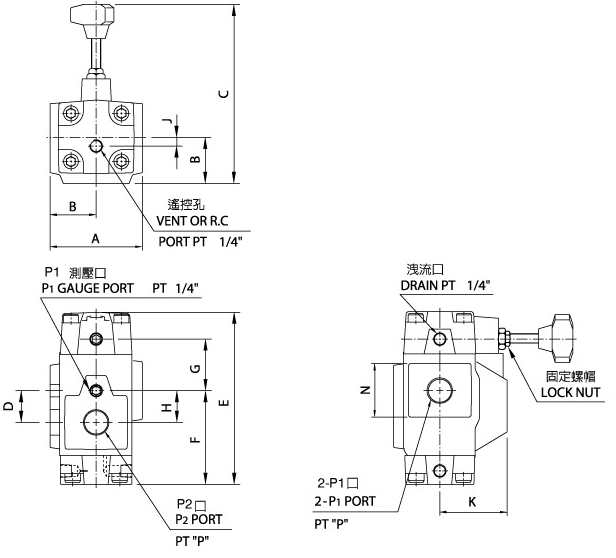 減壓閥RCT06.10(傳統閥)  尺寸圖