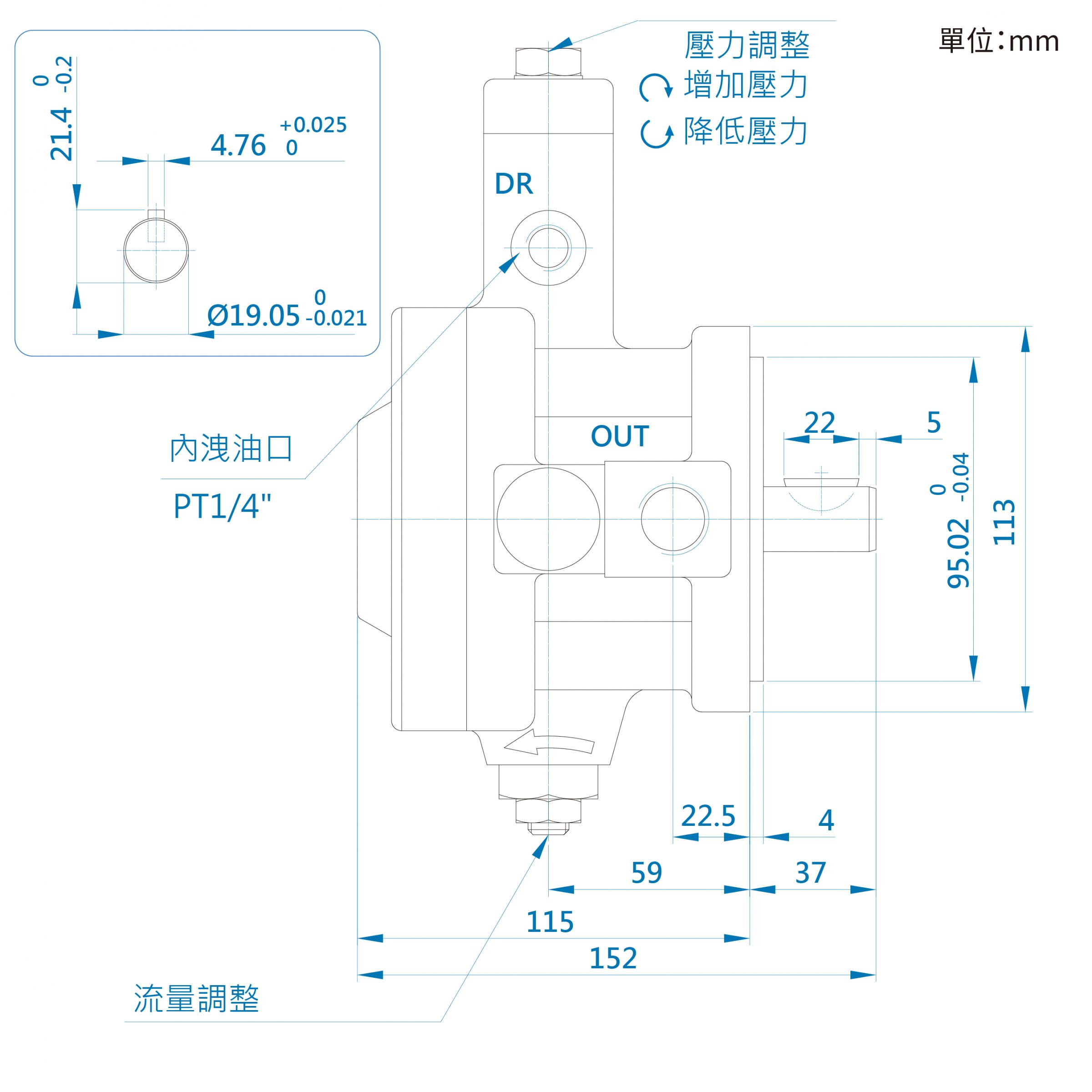 CML低壓變量葉片泵SF 30 40尺寸圖