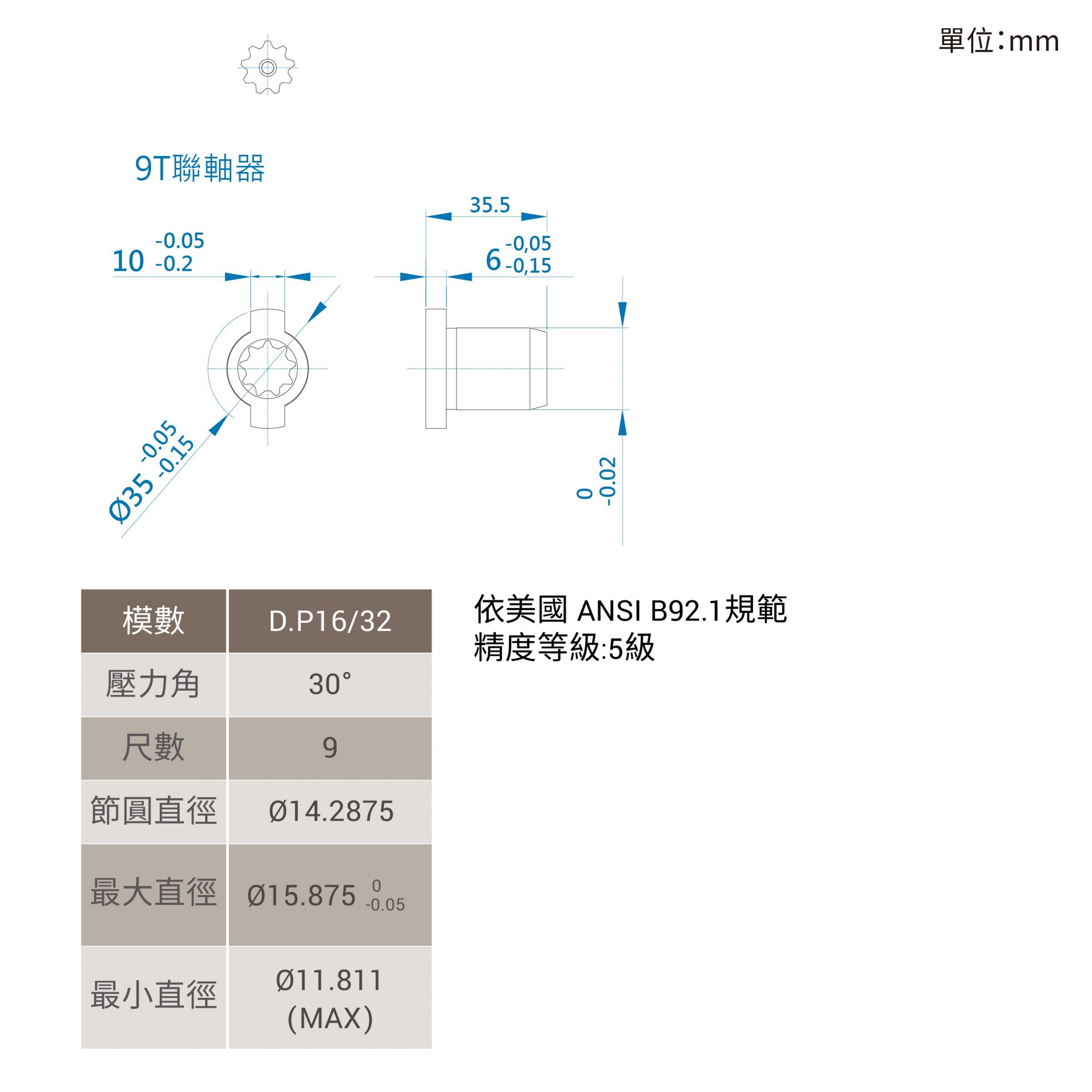 CML 變量葉片泵7T、9T花鍵系列VCM+A，VCM+B尺寸圖