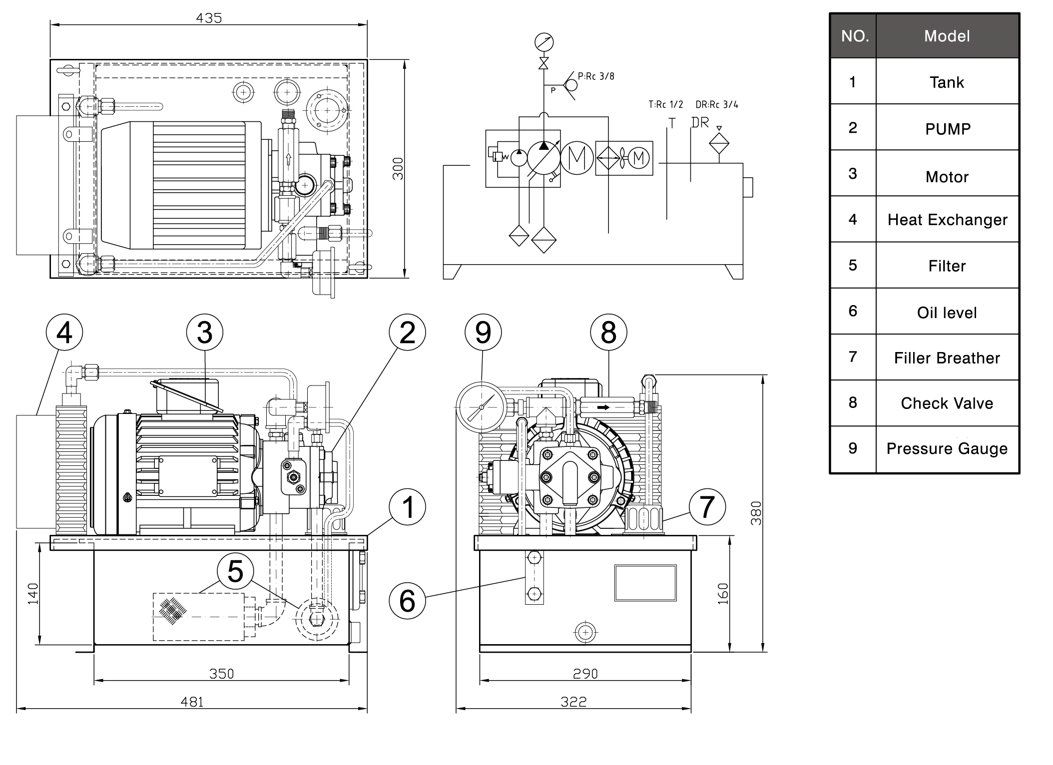 CML SPU Series Unitas Power cum Circulatione Cooling Pump Mensuratio.