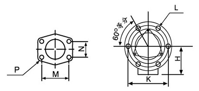 Dimensioni del filtro a flangia per serbatoio esterno magnetico della serie SR