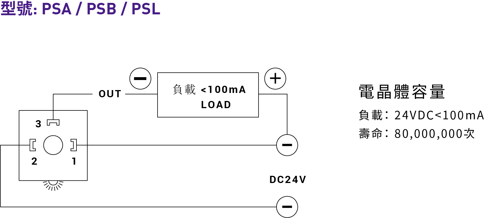 CML 压力直读式压力开关PSA,配电图